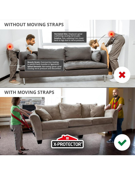 Correas de Movimiento X-Protector - 2 Pares Ajustables 127-299 cm Correas de Movimiento X-Protector - 2 Pares Ajustables 127-299 cm