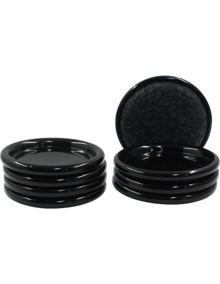 8 Pcs Deslizadores de Muebles de Fieltro Redondos 6.35 cm 8 Pcs Deslizadores de Muebles de Fieltro Redondos 6.35 cm