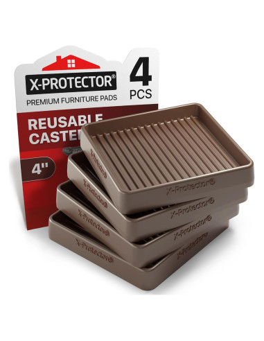 Almohadillas Antideslizantes X-PROTECTOR 4 pcs 10.16 cm Goma