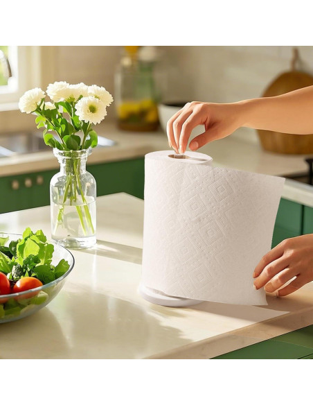Soporte para Toallas de Papel WORHE Mármol Blanco 13.97 cm Soporte para Toallas de Papel WORHE Mármol Blanco 13.97 cm