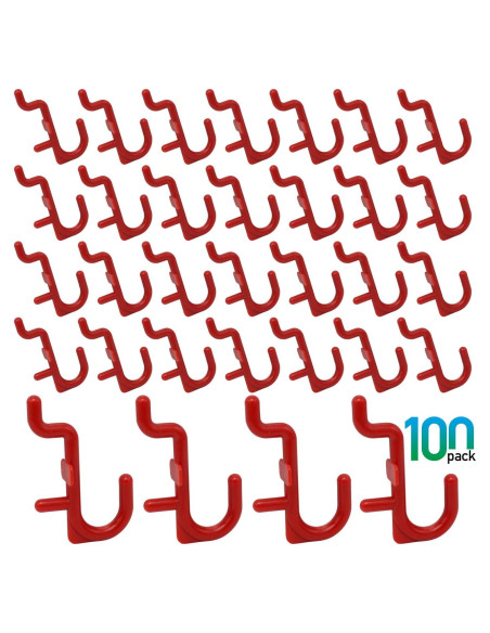 Kit de 100 Ganchos en J Colorstorm para Tablero de Clavos Kit de 100 Ganchos en J Colorstorm para Tablero de Clavos