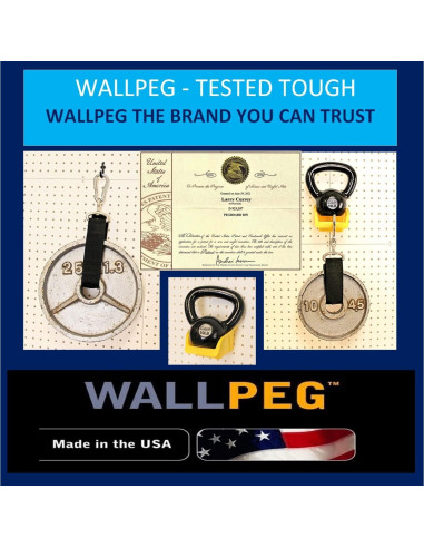 Kit de Ganchos WallPeg - 50 Ganchos J y L para Almacenamiento