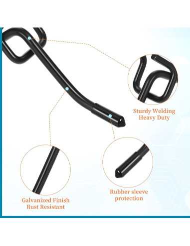 Ganchos para Panel Perforado Zyghjort 5-15 cm - 60 Piezas