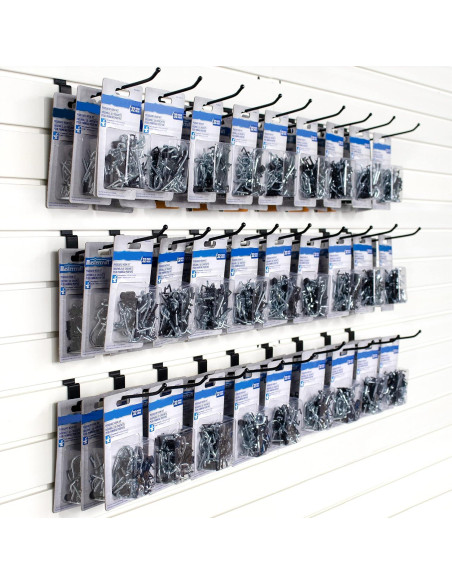 Ganchos de Pared Slatwall POETISKE 32PC 20.32cm Negro Pesado Ganchos de Pared Slatwall POETISKE 32PC 20.32cm Negro Pesado