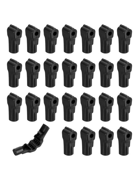 Bloqueos de Ganchos de Seguridad uxcell 50pcs 6mm ABS Negro Bloqueos de Ganchos de Seguridad uxcell 50pcs 6mm ABS Negro