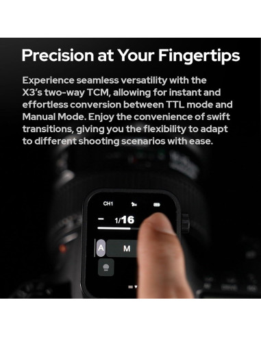 Godox Disparador Inalámbrico X3-C para Canon - Pantalla Táctil