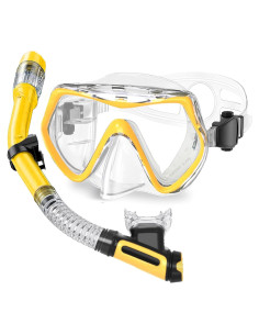 Equipo de Snorkel Otowaving M61002 Amarillo Antivaho