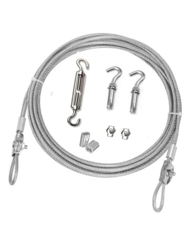 Cuerda de Ropa Tsurpcao 9.75m Acero Inoxidable Ajustable