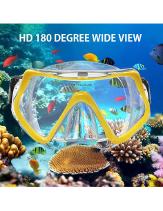 Equipo de Snorkel Otowaving M61002 Amarillo Antivaho 2