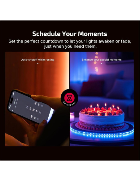 Tira LED RGBIC OLIGHT Ostrip 5m con Control App y Música Tira LED RGBIC OLIGHT Ostrip 5m con Control App y Música