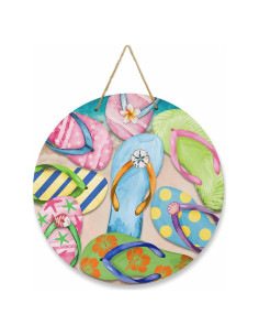 Cartel de Bienvenida de Madera Funnywall88 30 cm Azul