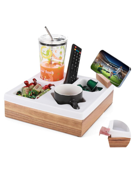Bandeja Soporte Taza Sofá DucaFaery Madera Acacia 28cm Bandeja Soporte Taza Sofá DucaFaery Madera Acacia 28cm