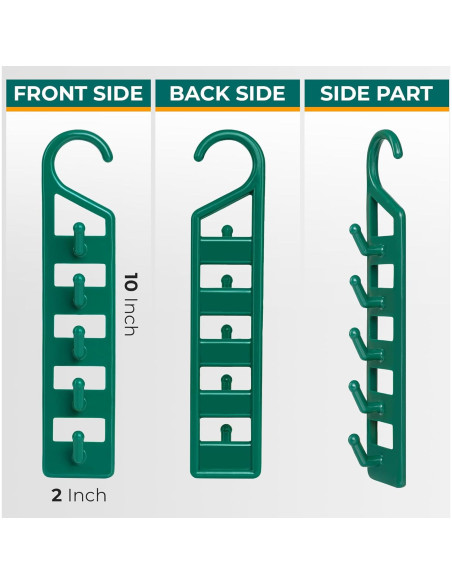 Perchas Ahorradoras de Espacio CraftyCrocodile - 4 Piezas Verde Perchas Ahorradoras de Espacio CraftyCrocodile - 4 Piezas Verde