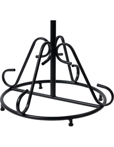 Soporte de bufandas y cinturones MyGift negro 68 cm metal