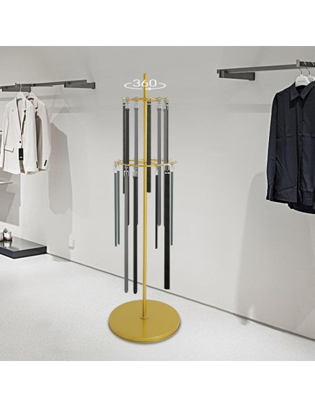 Estante para Corbatas y Cinturones KJNHhugH Dorado 168cm Estante para Corbatas y Cinturones KJNHhugH Dorado 168cm