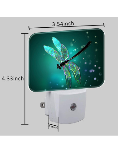 Luz Nocturna LED Dragón de Cristal con Sensor Automático