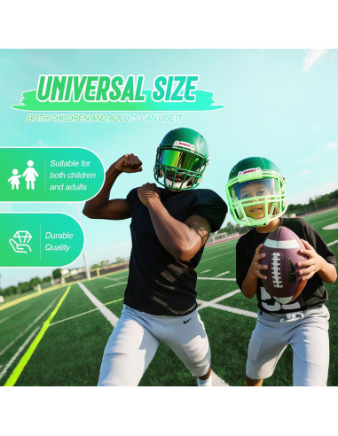 Visera de Fútbol OYMLANX Doble Clara y Verde para Casco