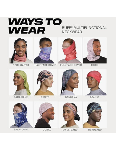 BUFF CoolNet UV Gaiter Cuello Unisex Multicolor UPF 50