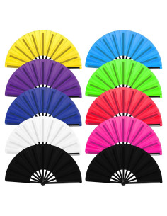 Set de 10 Abanicos Plegables HINGTAI para Baile en Línea