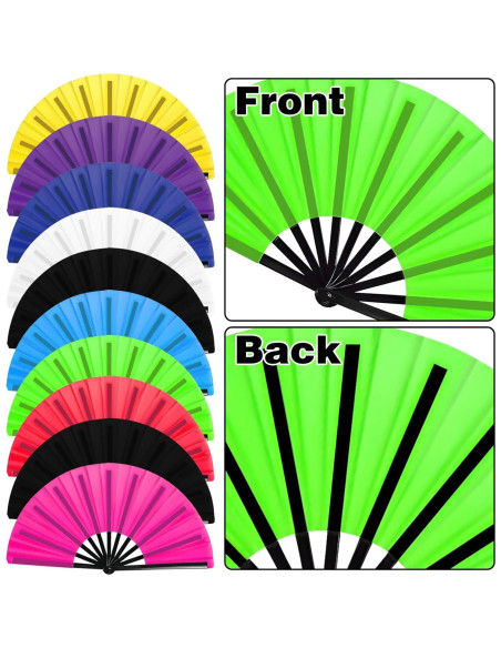 Set de 10 Abanicos Plegables HINGTAI para Baile en Línea Set de 10 Abanicos Plegables HINGTAI para Baile en Línea