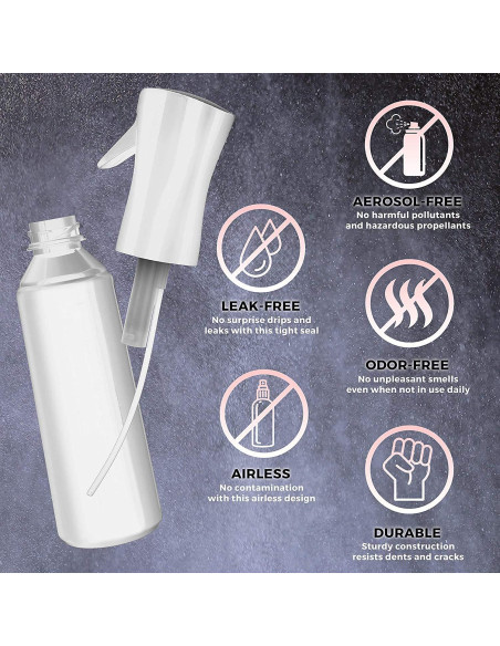 Botella de Spray Continua Alpree 300ml para Cabello y Plantas Botella de Spray Continua Alpree 300ml para Cabello y Plantas