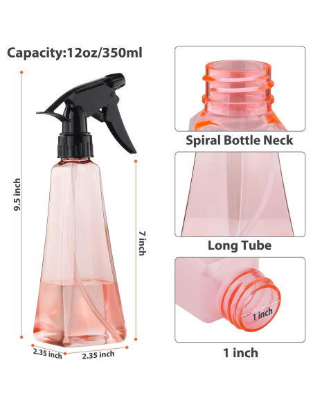 Botellas de Spray Boenoea 350ml (Paquete de 2) A Prueba de Fugas Botellas de Spray Boenoea 350ml (Paquete de 2) A Prueba de Fugas