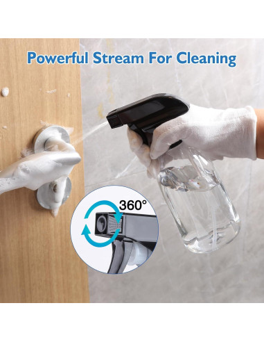 Botellas de Spray Bynccea 400ml Plástico Transparente 2 Unidades