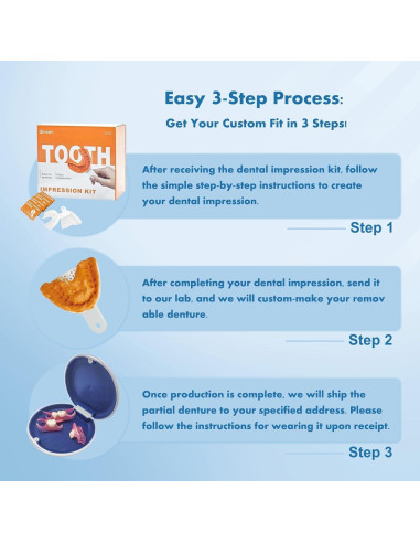 Dentaduras Removibles Personalizadas Qiivosm - 2 Dientes