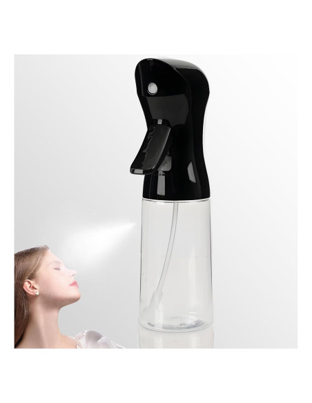 Botella Spray Nebulización Continua 200ml Miralosvian Negra Botella Spray Nebulización Continua 200ml Miralosvian Negra