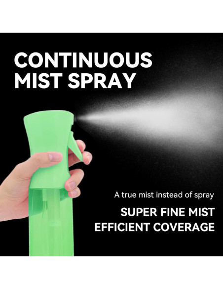 Botella Spray Niebla Continua 200ml DDRXYETR Verde Claro Botella Spray Niebla Continua 200ml DDRXYETR Verde Claro