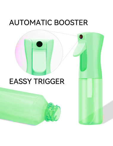 Botella Spray Niebla Continua 200ml DDRXYETR Verde Claro