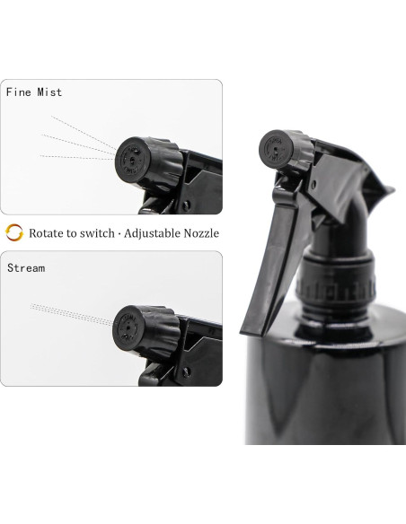 Botella de Spray 360 OFFIDIX 500 ml Paquete de 2 Negra Botella de Spray 360 OFFIDIX 500 ml Paquete de 2 Negra