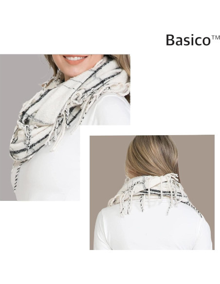 Bufanda Infinita de Otoño Invierno para Mujeres - Cuadros Bufanda Infinita de Otoño Invierno para Mujeres - Cuadros