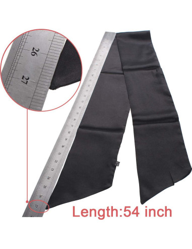 Leeven 2 Pcs Bufandas de Satén Antideslizantes 11x137 cm