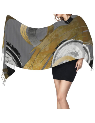 Bufanda Sobredimensionada YLCAVGZ 195.58x68.58 cm Suave Abstracta