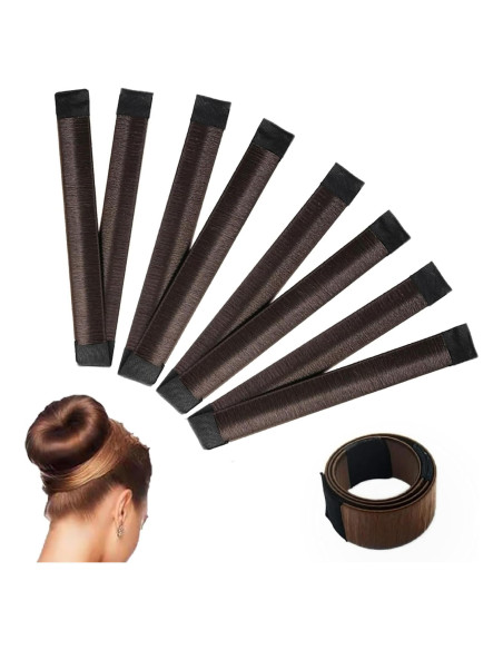 Kit de Hacedores de Moños Duijiaoxiang 4 Piezas Marrón Oscuro Kit de Hacedores de Moños Duijiaoxiang 4 Piezas Marrón Oscuro