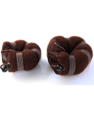 Set 3 Donuts de Pelo Mágico Happyupcity Marrón 24cm y 19cm