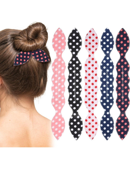 5 Piezas Fabricante de Moño Deft con Diseño Oreja de Conejo 5 Piezas Fabricante de Moño Deft con Diseño Oreja de Conejo