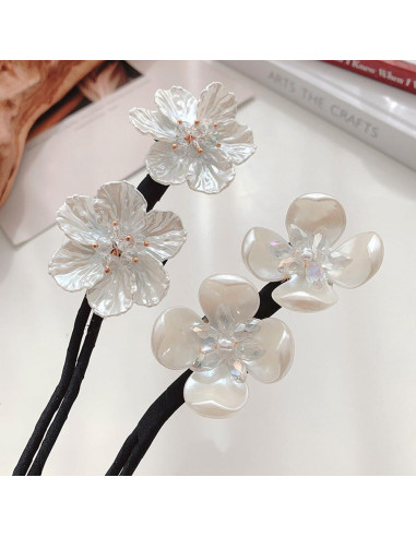 Hacedor de moño de flores VASANA, accesorio elegante blanco