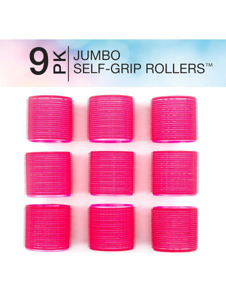 Rulos Sin Calor Conair 9 Jumbo Rosa Fucsia para Cabello Rulos Sin Calor Conair 9 Jumbo Rosa Fucsia para Cabello