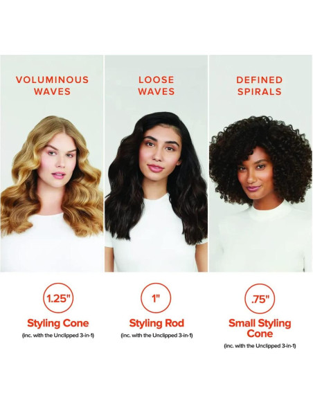 Varita Rizar Cerámica Paul Mitchell 3 en 1 Intercambiable Varita Rizar Cerámica Paul Mitchell 3 en 1 Intercambiable