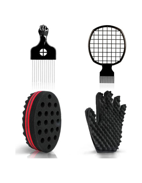 Set de Esponja para Cabello Selalu 4 Piezas - Rizado y Torcido Set de Esponja para Cabello Selalu 4 Piezas - Rizado y Torcido