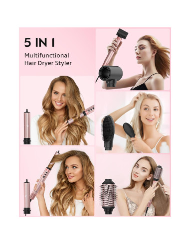 Estilizador de Cabello Brightup 5 en 1 1400W 120000RPM