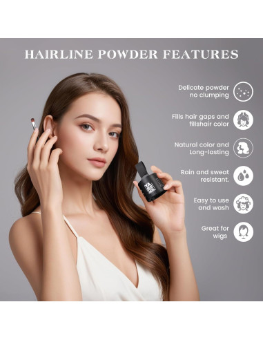 Polvo de Sombra para Cabello Rubio Oscuro Yargkos 3.97g