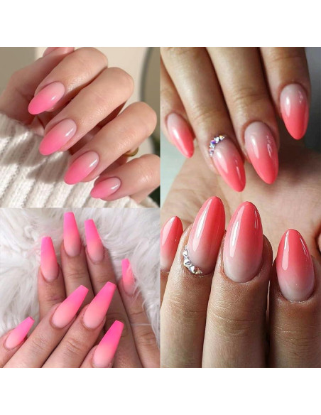 Juego de Polvo de Uñas Sólido SUTOKAKA 9 Colores con Pincel Ombre Juego de Polvo de Uñas Sólido SUTOKAKA 9 Colores con Pincel Ombre