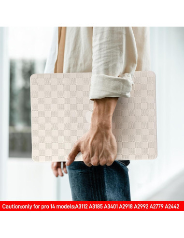 Funda Dura BYCeKe para MacBook Pro 14" 2021-2024 Beige
