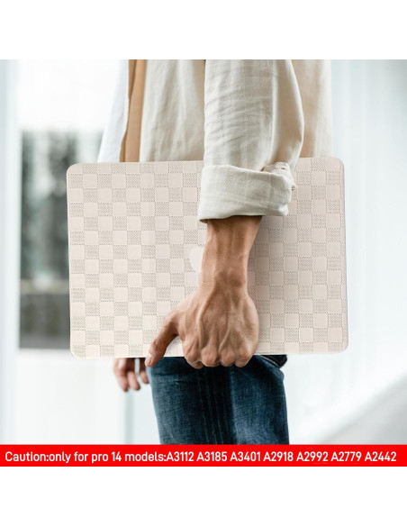 Funda Dura BYCeKe para MacBook Pro 14" 2021-2024 Beige Funda Dura BYCeKe para MacBook Pro 14" 2021-2024 Beige