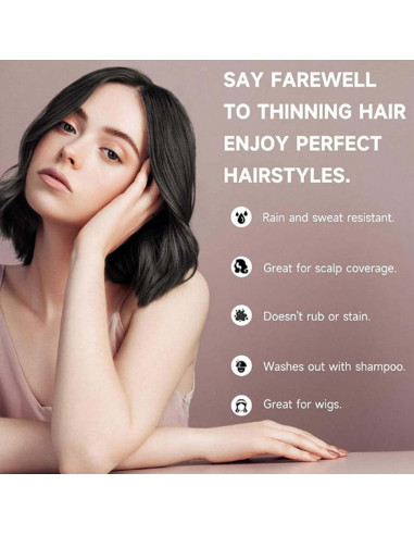 Corrector de Raíces Mágico BOVVSKY 4g Negro Resistente al Agua