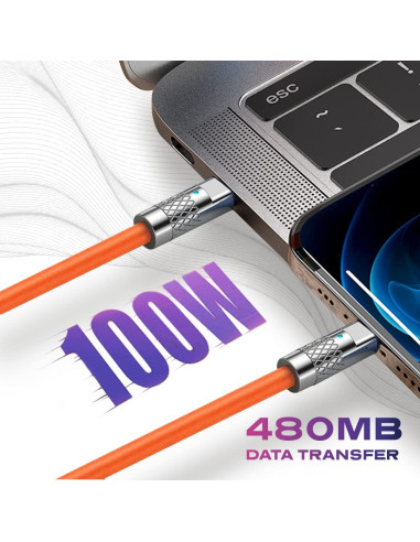 Cable Statik TSumoCharge USB C a USB C 2M 100W Carga Rápida