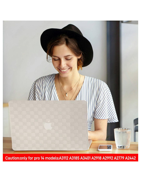 Funda Dura BYCeKe para MacBook Pro 14" 2021-2024 Beige Funda Dura BYCeKe para MacBook Pro 14" 2021-2024 Beige